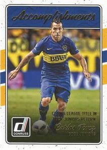 2016-17 Donruss #7 - Carlos Tevez - Boca Juniors - Accomplishments