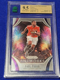 2020-21 Panini Prizm Fireworks # 1 Paul Pogba Graded