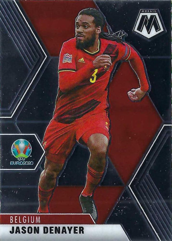 #12 Jason Denayer - Belgium, 2021 Panini Mosaic UEFA EURO