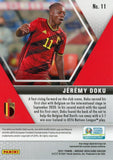 #11 Jeremy Doku - Belgium, 2021 Panini Mosaic UEFA EURO (Rookie Card)