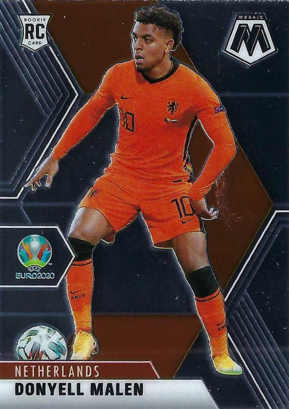 #142 Donyell Malen - Netherlands, 2021 Panini Mosaic UEFA EURO (Rookie Card)