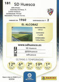 #181 Escudo - SD Huesca, 2020-21 Panini Megacracks LaLiga Santander