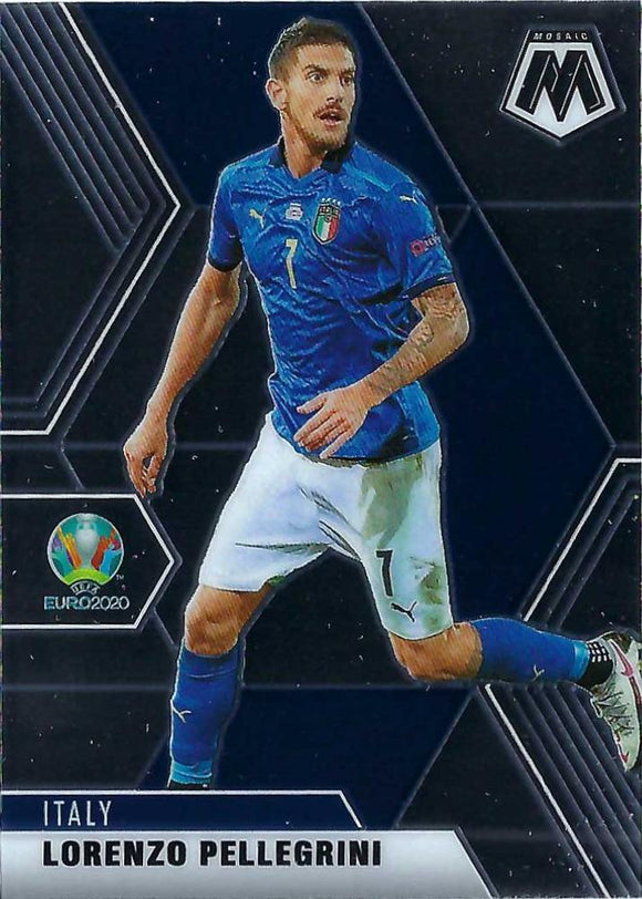 #136 Lorenzo Pellegrini - Italy, 2021 Panini Mosaic UEFA EURO