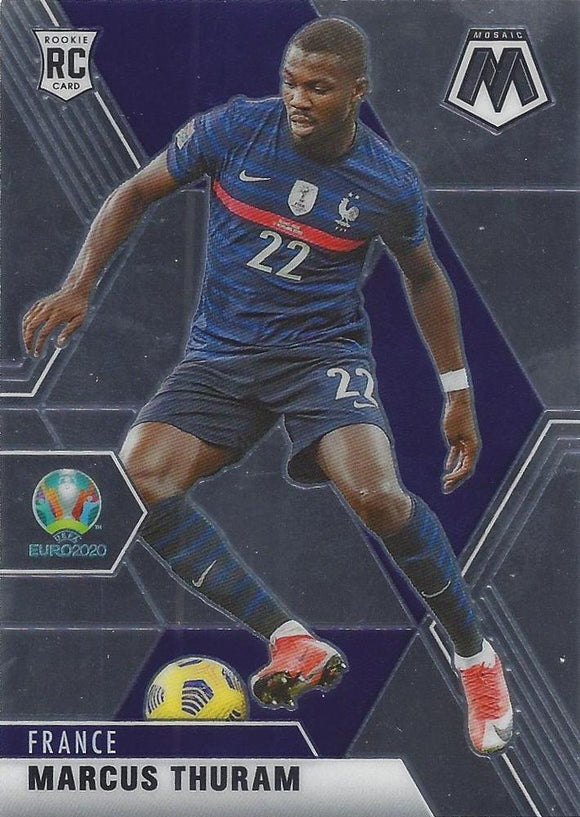 #120 Marcus Thuram - France, 2021 Panini Mosaic UEFA EURO (Rookie Card)