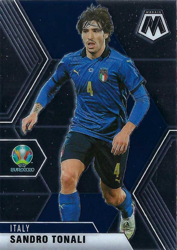 #133 Sandro Tonali - Italy, 2021 Panini Mosaic UEFA EURO