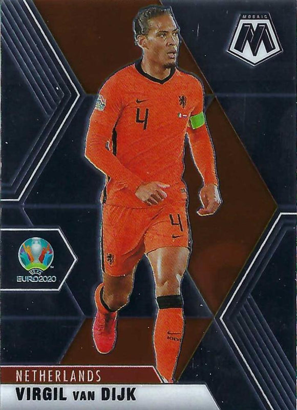 #141 Virgil Van Dijk - Netherlands, 2021 Panini Mosaic UEFA EURO