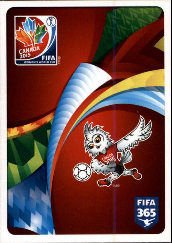 #12 Logo FIFA Women's World Cup Canada 2015 - Canada, 2015-16 Panini FIFA 365 The Golden World of Football Stickers
